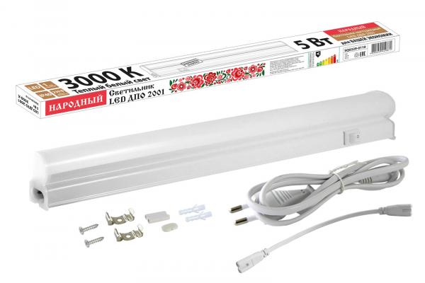 Светильник TDM LED ДПО 2001 5 Вт, 3000К, IP40, Народный