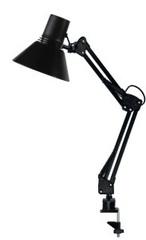 Настольный светильник TDM 220V 40Вт E27 черный глянец, струбцина